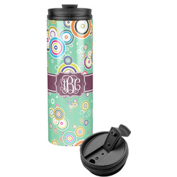 Colored Circles Stainless Steel Skinny Tumbler (Personalized)