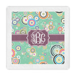 Colored Circles Standard Decorative Napkins (Personalized)