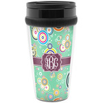 Colored Circles Acrylic Travel Mug without Handle (Personalized)