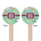 Colored Circles Wooden 6" Stir Stick - Round - Double Sided - Front & Back