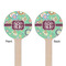 Colored Circles Wooden 7.5" Stir Stick - Round - Double Sided - Front & Back