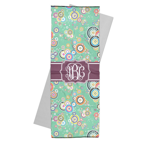 Custom Colored Circles Yoga Mat Towel (Personalized)