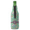 Colored Circles Zipper Bottle Cooler - BACK (bottle)