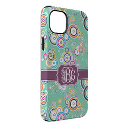 Colored Circles iPhone Case - Rubber Lined - iPhone 14 Plus (Personalized)