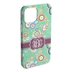 Colored Circles iPhone Case - Plastic - iPhone 15 Plus (Personalized)