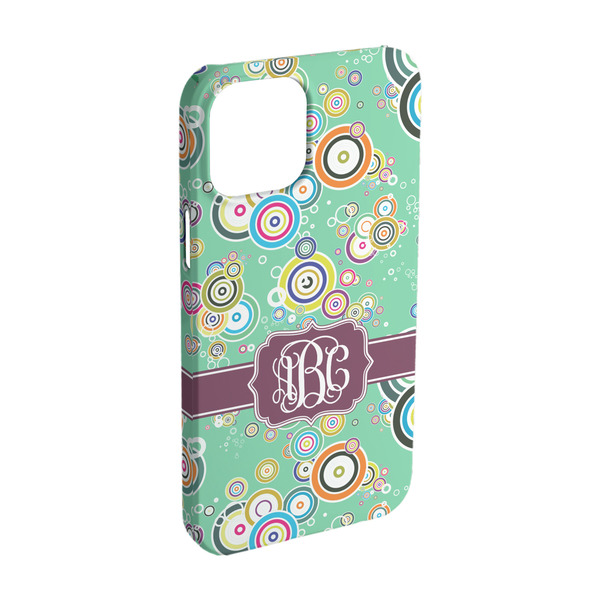 Custom Colored Circles iPhone Case - Plastic - iPhone 15 Pro (Personalized)