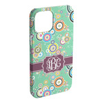 Colored Circles iPhone Case - Plastic - iPhone 15 Pro Max (Personalized)