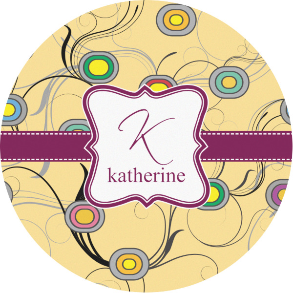 Custom Ovals & Swirls Multipurpose Round Labels - 1" (Personalized)