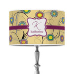 Ovals & Swirls 12" Drum Lamp Shade - Poly-film (Personalized)