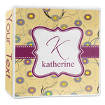 Ovals & Swirls 3-Ring Binder - 2 inch (Personalized)