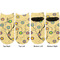 Ovals & Swirls Adult Ankle Socks - Double Pair - Front and Back - Apvl