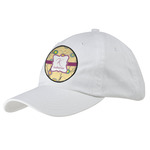 Ovals & Swirls Baseball Cap - White (Personalized)