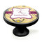 Ovals & Swirls Black Custom Cabinet Knob (Side)