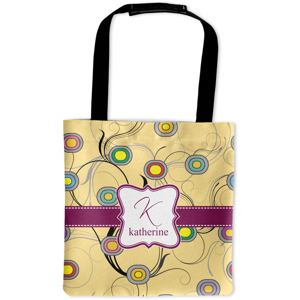 Custom Ovals & Swirls Auto Back Seat Organizer Bag (Personalized)