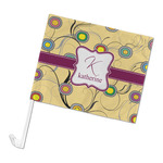 Ovals & Swirls Car Flag - Large (Personalized)