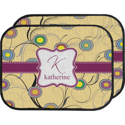 Ovals & Swirls Car Floor Mats (Back Seat) (Personalized)