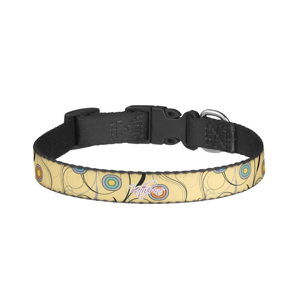 Custom Ovals & Swirls Dog Collar - Small (Personalized)