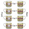 Ovals & Swirls Espresso Cup - 6oz (Double Shot Set of 4) APPROVAL