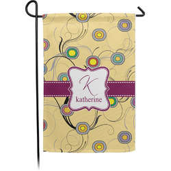 Ovals & Swirls Garden Flag (Personalized)