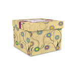 Ovals & Swirls Gift Box with Lid - Canvas Wrapped - Small (Personalized)