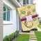 Ovals & Swirls House Flags - Single Sided - LIFESTYLE