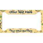 Ovals & Swirls License Plate Frame (Personalized)