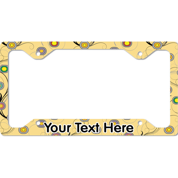 Custom Ovals & Swirls License Plate Frame - Style C (Personalized)