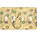 Ovals & Swirls Light Switch Cover (4 Toggle Plate)