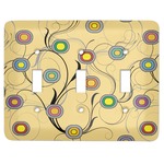 Ovals & Swirls Light Switch Cover (3 Toggle Plate)