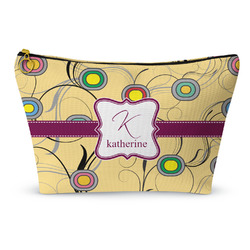 Ovals & Swirls Makeup Bag - Large - 12.5"x7" (Personalized)