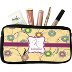 Ovals & Swirls Makeup / Cosmetic Bag - Small (Personalized)