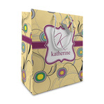 Ovals & Swirls Medium Gift Bag (Personalized)