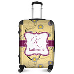 Ovals & Swirls Suitcase - 24" Medium - Checked (Personalized)