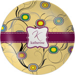 Ovals & Swirls Melamine Plate - 10" (Personalized)