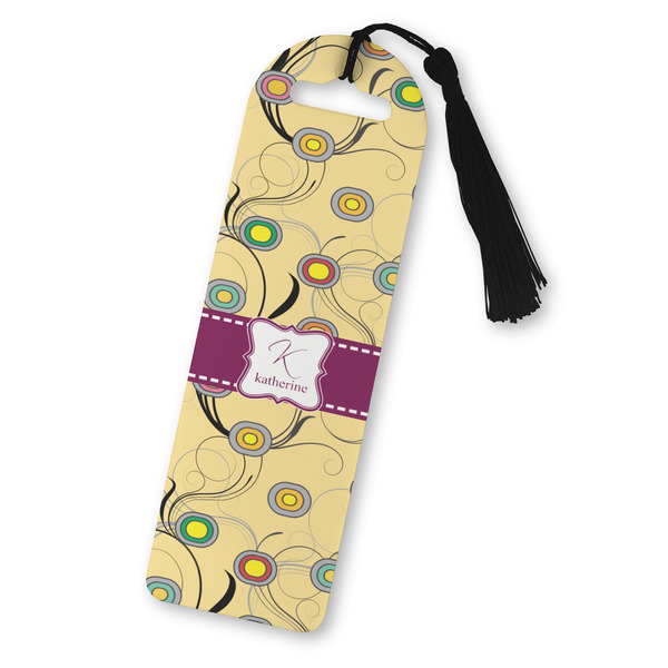 Custom Ovals & Swirls Plastic Bookmark (Personalized)