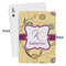 Ovals & Swirls Playing Cards - Approval