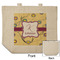 Ovals & Swirls Reusable Cotton Grocery Bag - Front & Back View