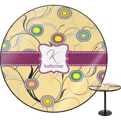 Ovals & Swirls Round Table - 24" (Personalized)