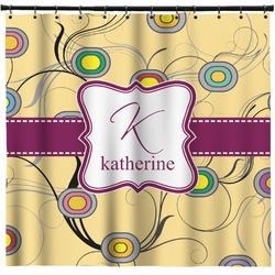 Ovals & Swirls Shower Curtain - Custom Size (Personalized)