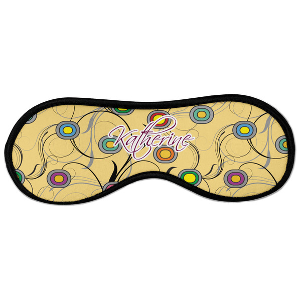 Custom Ovals & Swirls Sleeping Eye Masks - Large (Personalized)