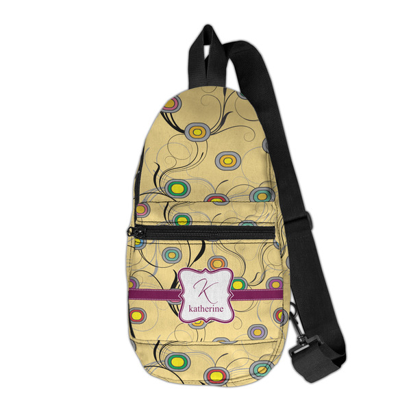 Custom Ovals & Swirls Sling Bag (Personalized)