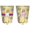 Ovals & Swirls Trash Can White - Front and Back - Apvl