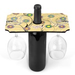 Ovals & Swirls Wine Bottle & Glass Holder (Personalized)