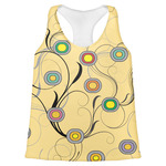 Ovals & Swirls Womens Racerback Tank Top - Large