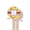 Ovals & Swirls Wooden 6" Stir Stick - Round - Single Sided - Front & Back