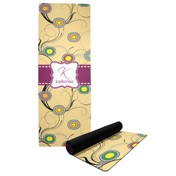 Ovals & Swirls Yoga Mat w/ Name and Initial