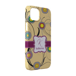 Ovals & Swirls iPhone Case - Plastic - iPhone 14 (Personalized)