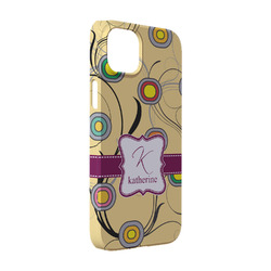 Ovals & Swirls iPhone Case - Plastic - iPhone 14 Pro (Personalized)