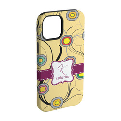 Ovals & Swirls iPhone Case - Rubber Lined - iPhone 15 (Personalized)