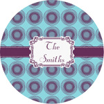 Concentric Circles Multipurpose Round Labels - 1" (Personalized)